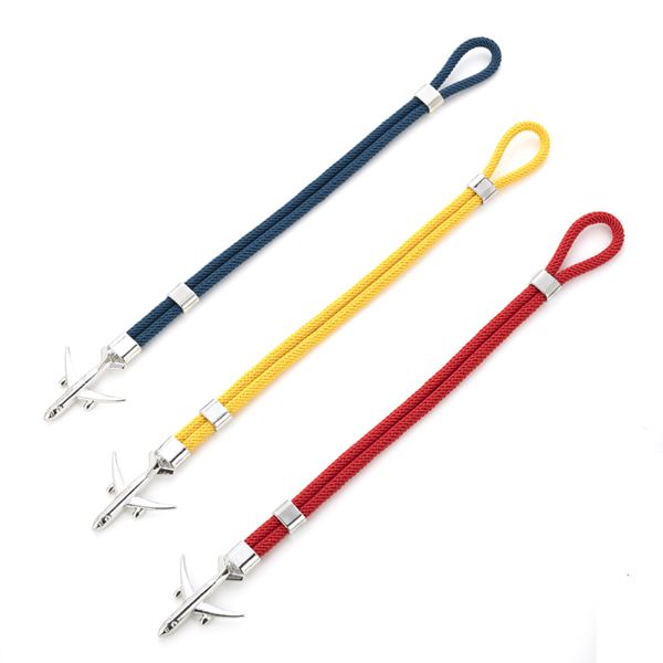 Airplane Bracelet - yellow, airplane silver, 21 cm