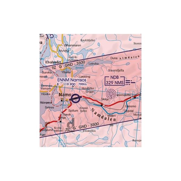 Norway Center South VFR Chart 2023
