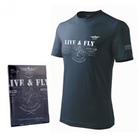 ANTONIO Tričko PITTS S-2SB, modro šedá, M