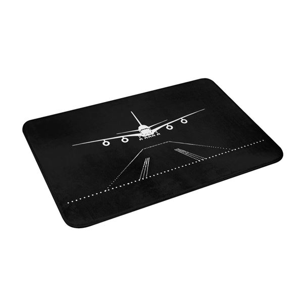 "Landing" Doormat, black