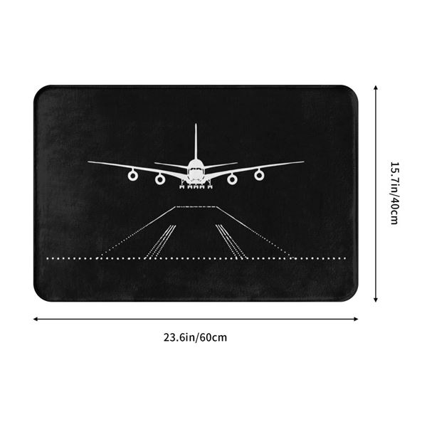 "Landing" Doormat, black