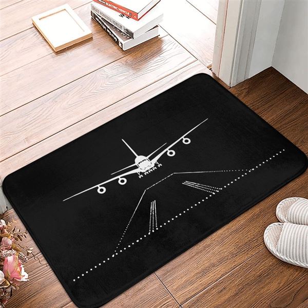 "Landing" Doormat, black