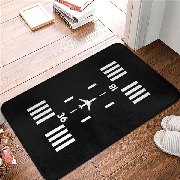 Runway Doormat, black