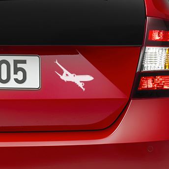 Samolepka B737, Malá -Bílá