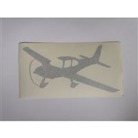 Samolepka Cirrus 15x8, šedá