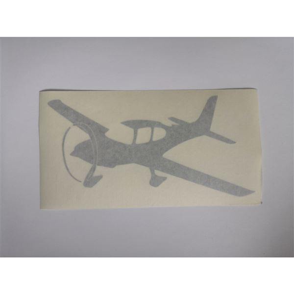 Samolepka Cirrus 15x8, šedá