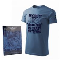 ANTONIO Tričko SKYDIVING CHALLANGE modrá, M