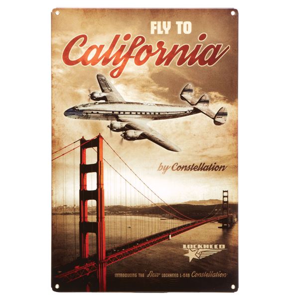 Cedule ,,Fly To California Clipper"