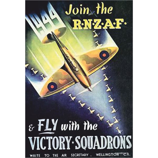 RNZAF War Plane Aluminium Poster