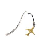 Záložka do knihy Boeing 737, zlatá