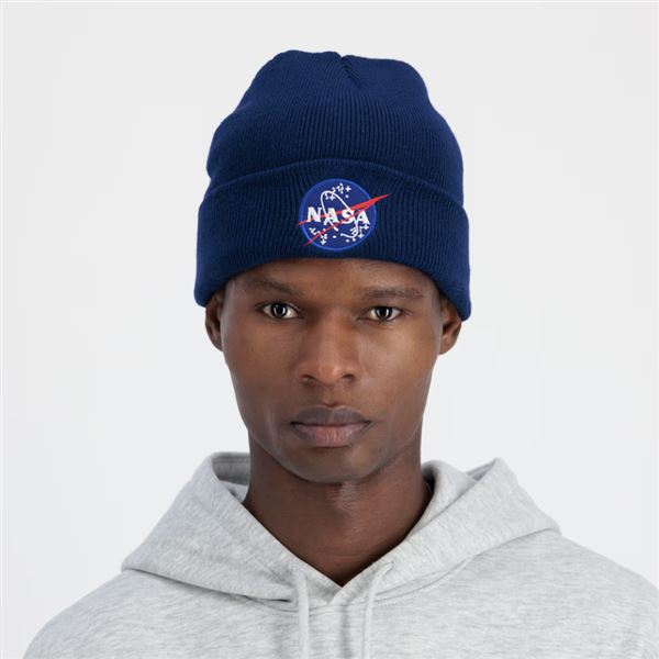 Alpha Industries Čepice NASA modrá