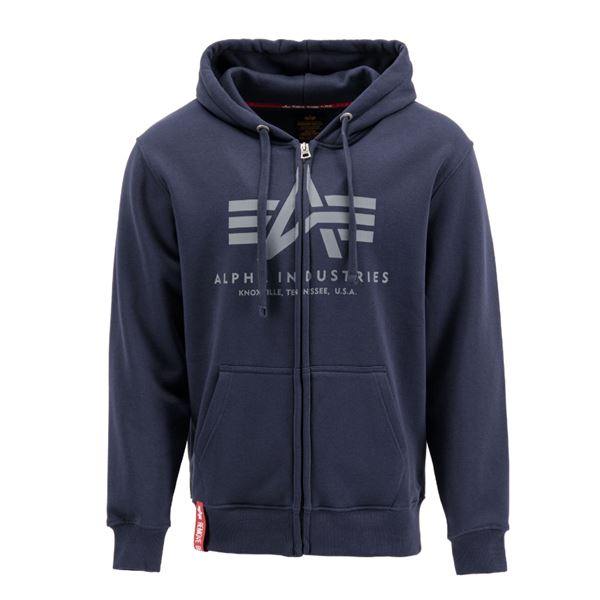 Alpha Industries Mikina Basic na zip, rep.blue M