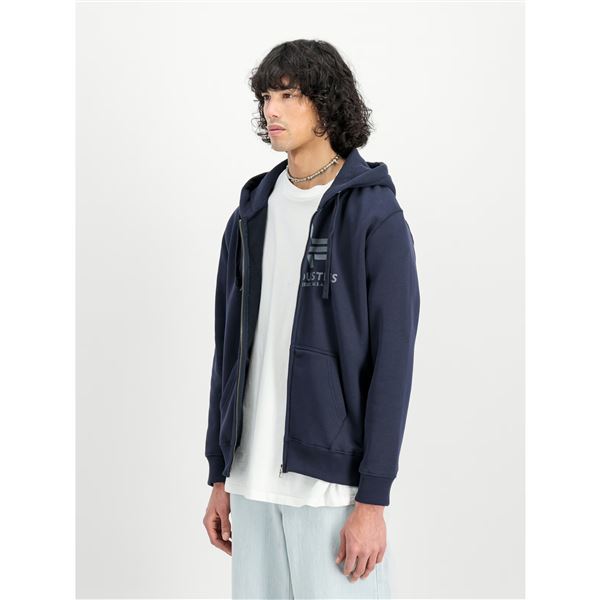 Alpha Industries Mikina Basic na zip, rep.blue M