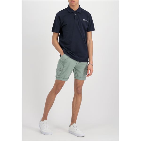 Alpha Industries Polokošile Basic tm. modrá, M