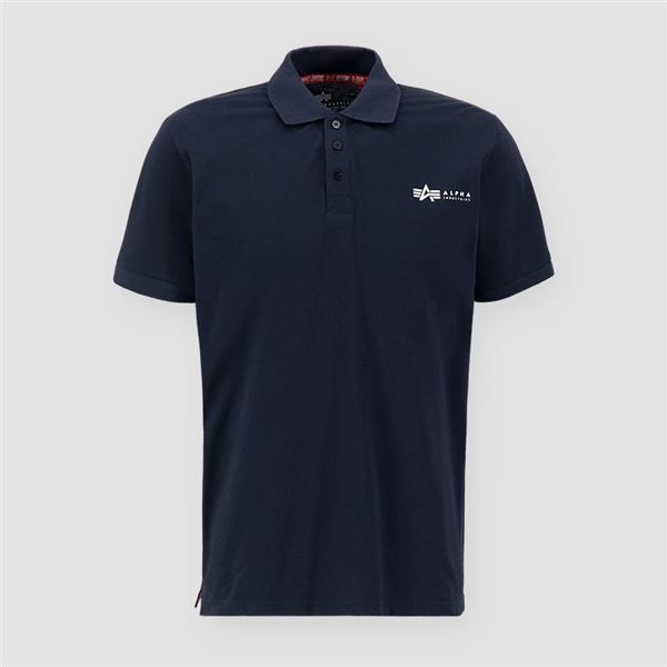 Alpha Industries Polokošile Basic tm. modrá, M