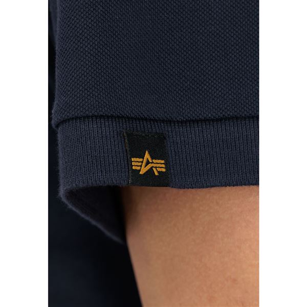 Alpha Industries Polokošile Basic tm. modrá, M