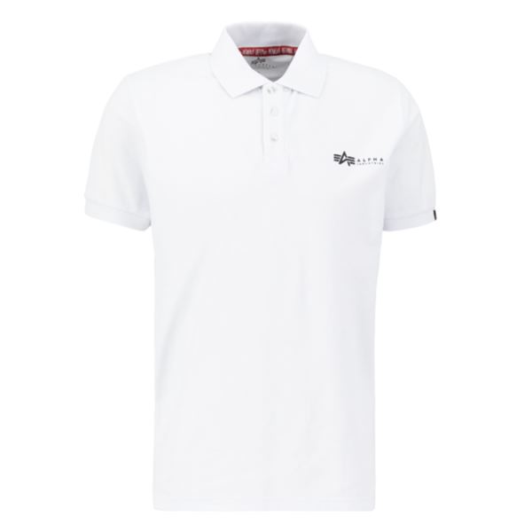Alpha Industries Polokošile Basic bílá, M