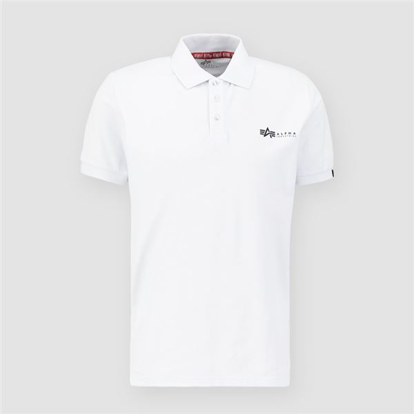 Alpha Industries Polokošile Basic bílá, M